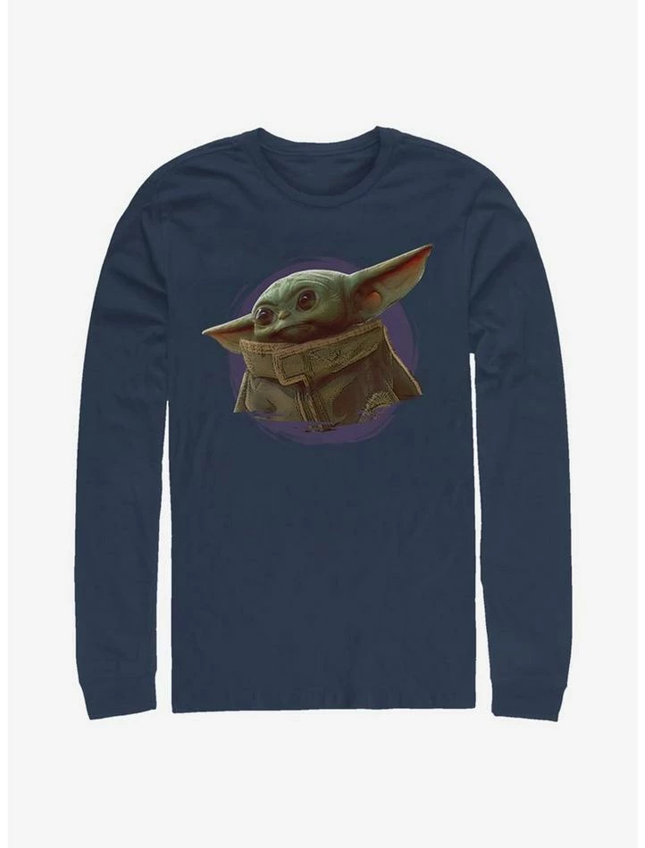 Discount ❤️ Star Wars The Mandalorian The Child Portrait Long-Sleeve T-Shirt 🎁 3 Discount ❤️ Star Wars The Mandalorian The Child Portrait Long-Sleeve T-Shirt 🎁