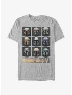 New 🌟 Star Wars The Mandalorian Mando Helmet Boxup T-Shirt 😉 -Star Wars Clothing Sales 15474392 hi 1