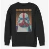 Coupon 🌟 Star Wars The Mandalorian Halftone Incinerator Crew Sweatshirt 💯 -Star Wars Clothing Sales 15475177 hi