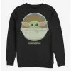 Deals 🎉 Star Wars The Mandalorian The Child Cute Bassinet Crew Sweatshirt ⌛ -Star Wars Clothing Sales 15475557 hi