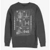 Buy 🥰 Star Wars Battle Ships Crew Sweatshirt 💯 -Star Wars Clothing Sales 15480866 hi