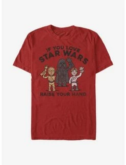 Best Pirce 🔔 Star Wars Raise Your Hands T-Shirt 🤩 -Star Wars Clothing Sales 15481814 hi
