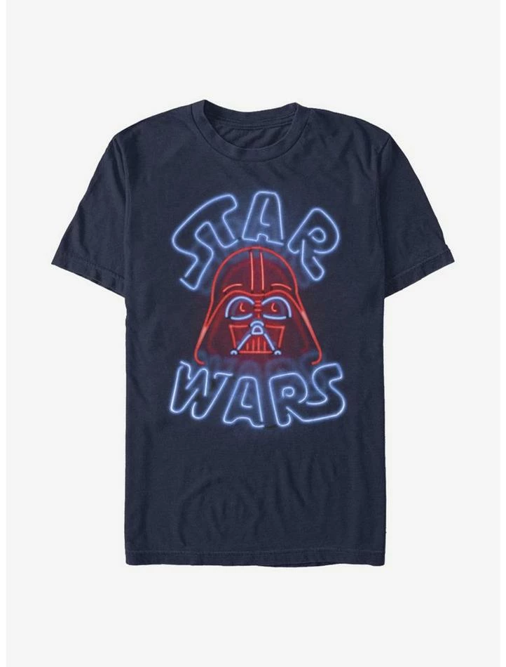Wholesale 😀 Star Wars Vader Neon Sign T-Shirt 🎁 5 Wholesale 😀 Star Wars Vader Neon Sign T-Shirt 🎁 - Image 3