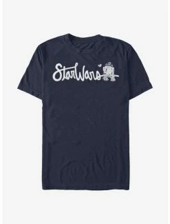Hot Sale 🔥 Star Wars Cursive R2-D2 T-Shirt 🎉 -Star Wars Clothing Sales 15486234 hi 1