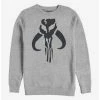 Brand new 🛒 Star Wars The Mandalorian Simple Symbol Crew Sweatshirt 😀 -Star Wars Clothing Sales 15493737 hi