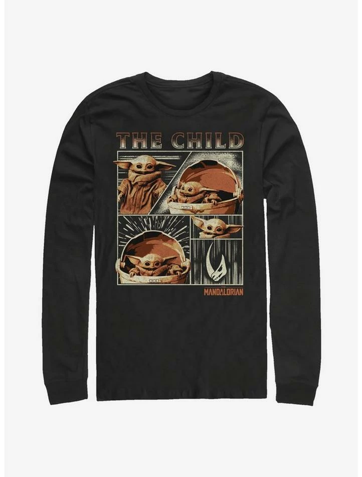 Hot Sale ๐ Star Wars The Mandalorian The Child Panel Long-Sleeve T-Shirt ๐ 3 Hot Sale ๐ Star Wars The Mandalorian The Child Panel Long-Sleeve T-Shirt ๐
