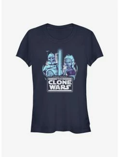 Wholesale 🥰 Star Wars: The Clone Wars Group Circle 👧 Girls T-Shirt 😀 -Star Wars Clothing Sales 15548336 hi