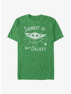 Outlet 🎉 Star Wars The Mandalorian Luckiest In The Galaxy The Child T-Shirt ❤️