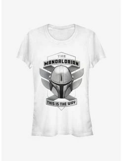 Best Pirce 👍 Star Wars The Mandalorian Mando Helmet The Way Emblem 👧 Girls T-Shirt 💯 -Star Wars Clothing Sales 15550643 hi 1