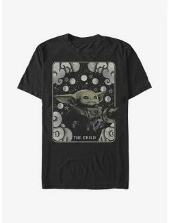 Flash Sale 😀 Star Wars The Mandalorian The Child Tarot Card Card T-Shirt ✨ -Star Wars Clothing Sales 15551513 hi 1