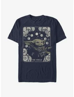 Flash Sale 😀 Star Wars The Mandalorian The Child Tarot Card Card T-Shirt ✨ -Star Wars Clothing Sales 15551523 hi