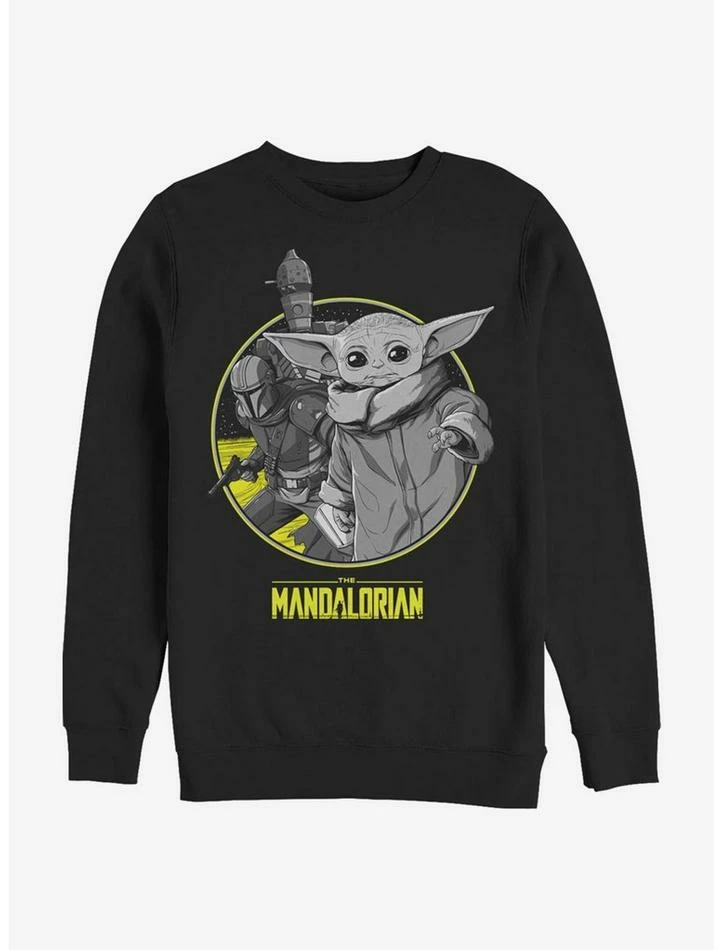 Promo 👏 Star Wars The Mandalorian The Way Team Frame Crew Sweatshirt 🛒 3 Promo 👏 Star Wars The Mandalorian The Way Team Frame Crew Sweatshirt 🛒