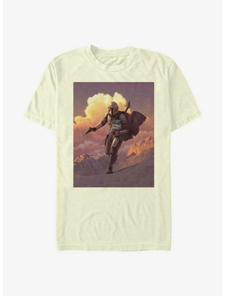 Budget ⭐ Star Wars The Mandalorian Mando Desert Poster T-Shirt 💯 3 Budget ⭐ Star Wars The Mandalorian Mando Desert Poster T-Shirt 💯