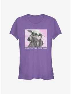 Buy 😀 Star Wars The Mandalorian Cute Side The Child Photo 👧 Girls T-Shirt 👏