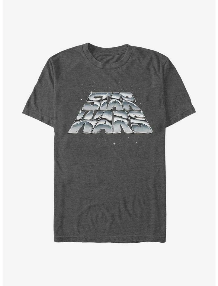 Deals ✨ Star Wars Chrome Slant Logo T-Shirt 😍 4 Deals ✨ Star Wars Chrome Slant Logo T-Shirt 😍 - Image 2