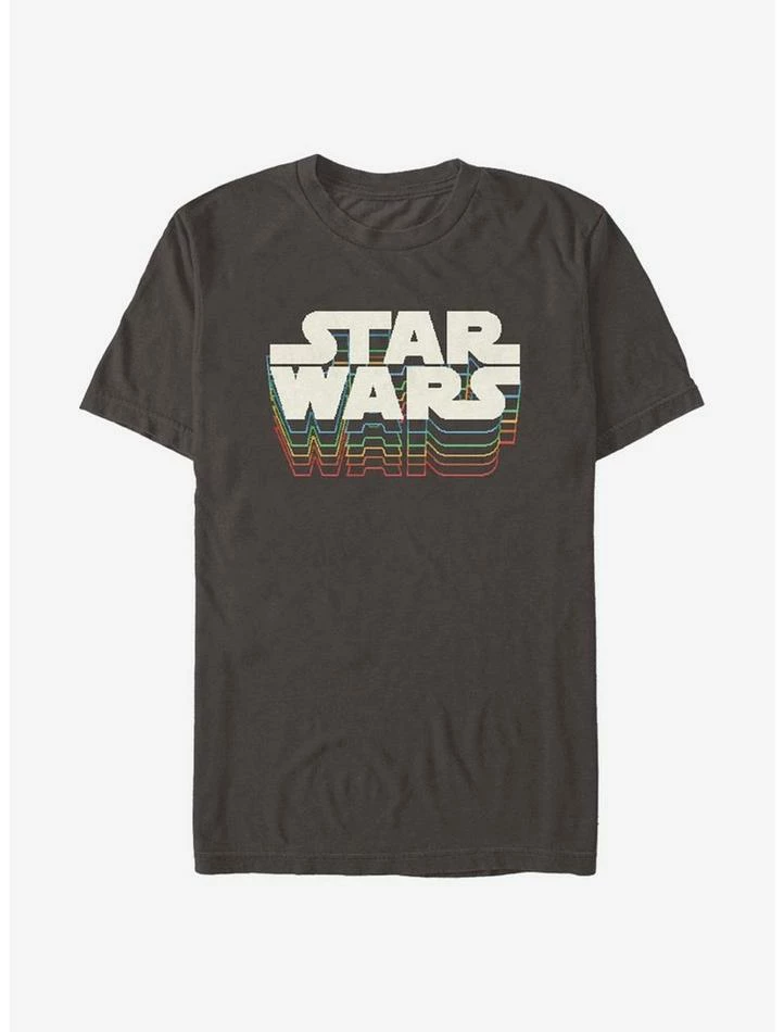 Promo 👍 Star Wars Retro Gradient Logo T-Shirt 🤩 5 Promo 👍 Star Wars Retro Gradient Logo T-Shirt 🤩 - Image 3