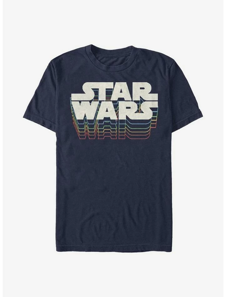 Promo 👍 Star Wars Retro Gradient Logo T-Shirt 🤩 6 Promo 👍 Star Wars Retro Gradient Logo T-Shirt 🤩 - Image 4