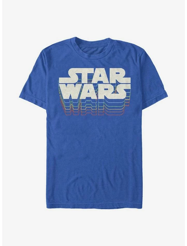 Promo 👍 Star Wars Retro Gradient Logo T-Shirt 🤩 7 Promo 👍 Star Wars Retro Gradient Logo T-Shirt 🤩 - Image 5