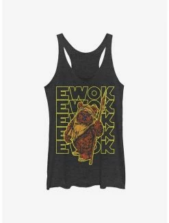 Best Pirce 👏 Star Wars Retro Ewok Name 👧 Girls Tank ❤️
