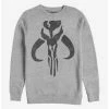 Promo 🛒 Star Wars Mando Symbol Crew Sweatshirt 🔔 -Star Wars Clothing Sales 15608721 hi