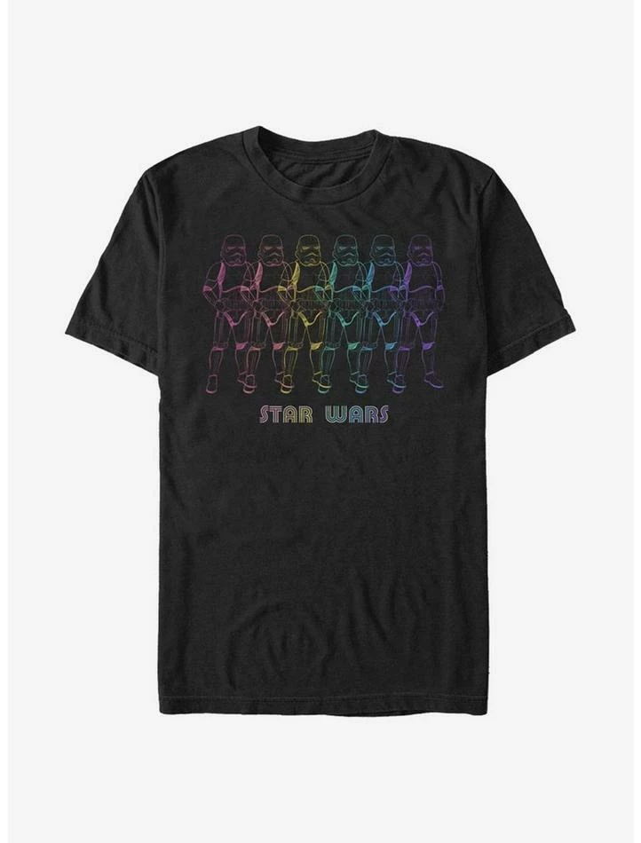 Budget 😍 Star Wars Rainbow Line Stormtrooper T-Shirt ❤️ 4 Budget 😍 Star Wars Rainbow Line Stormtrooper T-Shirt ❤️ - Image 2