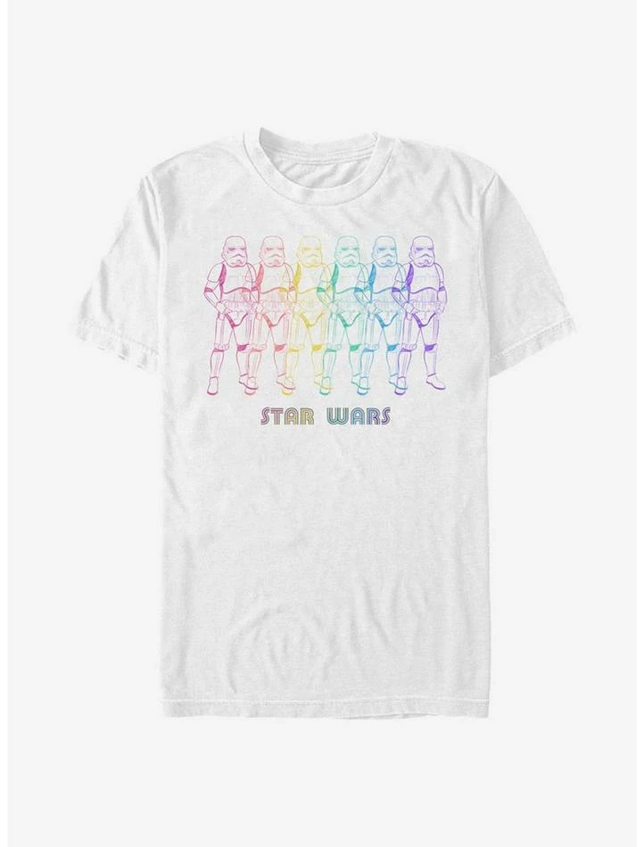 Budget 😍 Star Wars Rainbow Line Stormtrooper T-Shirt ❤️ 5 Budget 😍 Star Wars Rainbow Line Stormtrooper T-Shirt ❤️ - Image 3