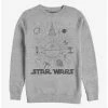 Top 10 🛒 Star Wars Ships And Lines Burst Crew Sweatshirt ⌛ -Star Wars Clothing Sales 15624321 hi