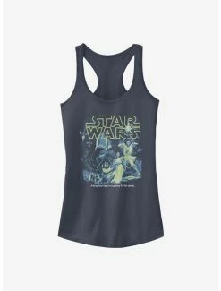 Top 10 👍 Star Wars Poster Neon Pop 👧 Girls Tank 👍