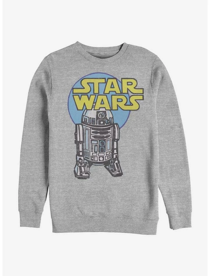 Hot Sale 🎉 Star Wars R2 Cartoon Crew Sweatshirt 👏 3 Hot Sale 🎉 Star Wars R2 Cartoon Crew Sweatshirt 👏