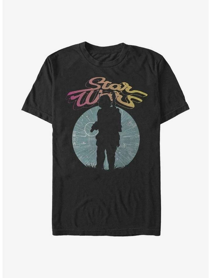 Budget 🔔 Star Wars Boba Fett Silhouette T-Shirt ❤️ 4 Budget 🔔 Star Wars Boba Fett Silhouette T-Shirt ❤️ - Image 2