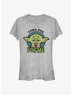 Best deal ⌛ Star Wars Yoda One For Me 👧 Girls T-Shirt 😍