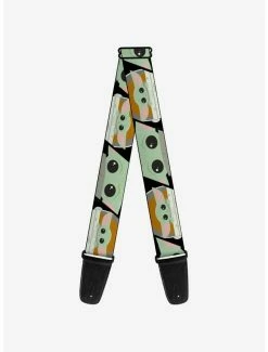 Cheap 👏 Star Wars The Child Chibi Face Blocks Guitar Strap 🎁