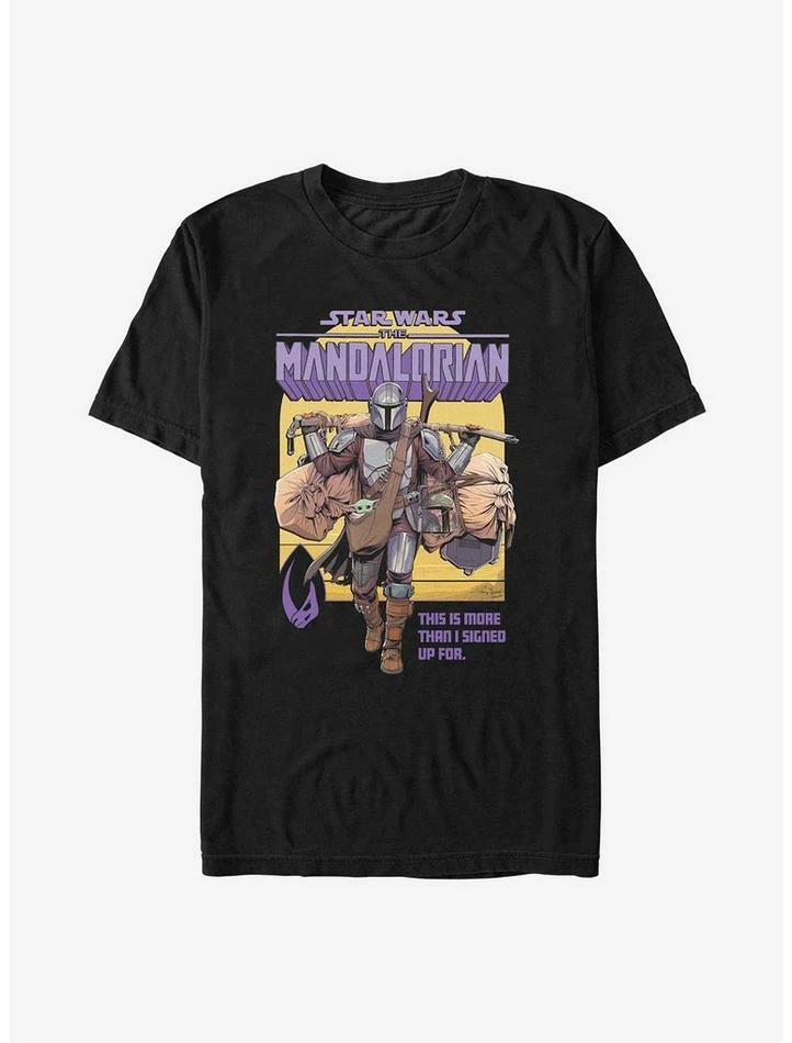 Cheapest 🌟 Star Wars The Mandalorian More Than I Signed Up Mando T-Shirt 💯 4 Cheapest 🌟 Star Wars The Mandalorian More Than I Signed Up Mando T-Shirt 💯 - Image 2