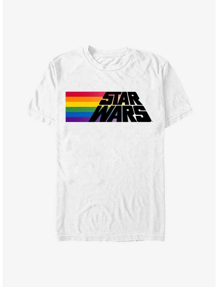 Buy ⭐ Star Wars Rainbow Stripe Logo T-Shirt 👍 3 Buy ⭐ Star Wars Rainbow Stripe Logo T-Shirt 👍