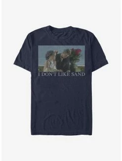 Hot Sale 🥰 Star Wars Padme And Anakin I Don't Like Sand Meme T-Shirt 😍 -Star Wars Clothing Sales 15869177 hi