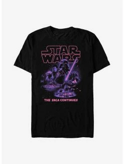 Promo ✔️ Star Wars The Saga Continues T-Shirt 🥰 7 Promo ✔️ Star Wars The Saga Continues T-Shirt 🥰 -Star Wars Clothing Sales 15869387 hi