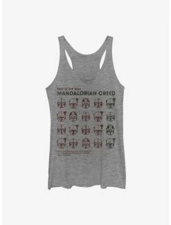 Best deal 🔔 Star Wars The Mandalorian Helmet Grid 👧 Girls Tank 👍