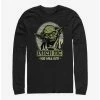 Cheapest ✨ Star Wars Pinch Me Yoda Long-Sleeve T-Shirt 🔔 -Star Wars Clothing Sales 15892852 hi