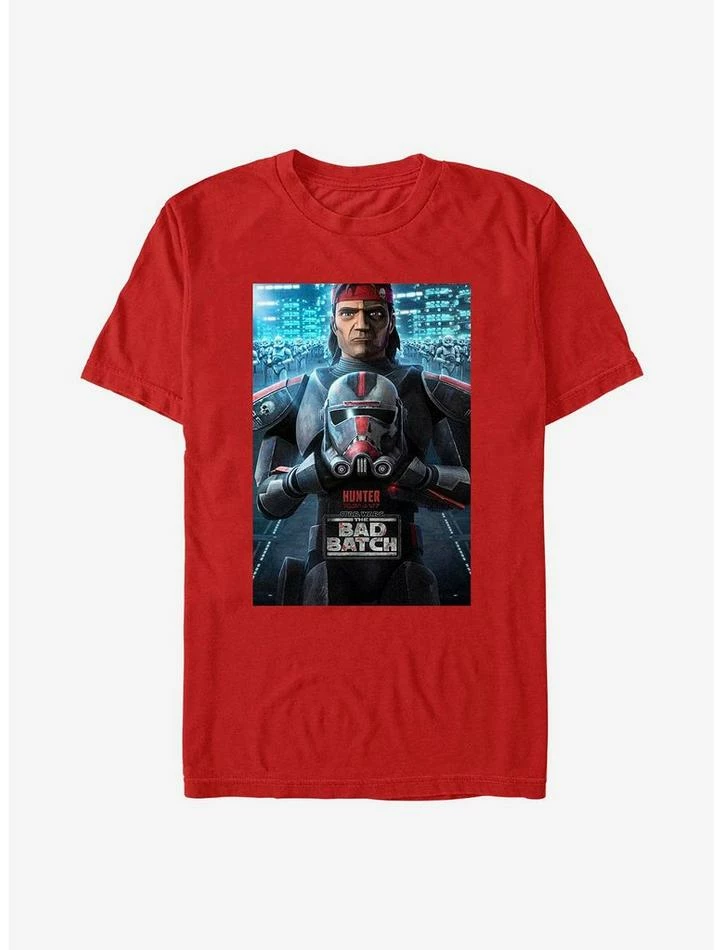 Hot Sale ๐งจ Star Wars: The Bad Batch Hunter Poster T-Shirt โญ 3 Hot Sale ๐งจ Star Wars: The Bad Batch Hunter Poster T-Shirt โญ