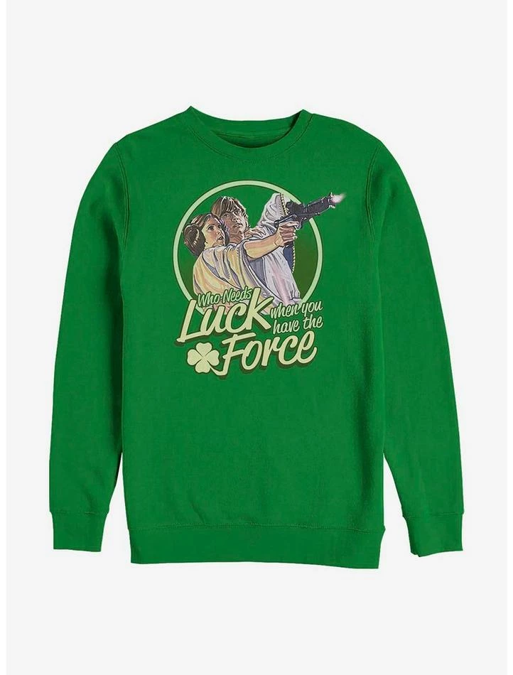 Best deal 🛒 Star Wars Who Needs Luck When You Have The Force Luke And Leia Sweatshirt 😉 3 Best deal 🛒 Star Wars Who Needs Luck When You Have The Force Luke And Leia Sweatshirt 😉