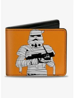 New 👏 Star Wars 🧛 Halloween Stormtrooper Mummy Bifold Wallet ⌛