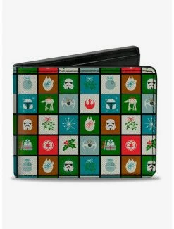 Wholesale ✔️ Star Wars Holiday Season Icons Bifold Wallet 😀