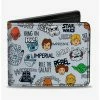 New 😉 Star Wars Quotes Cartoon Bifold Wallet 🛒 1 New 😉 Star Wars Quotes Cartoon Bifold Wallet 🛒 -Star Wars Clothing Sales 15948736 hi