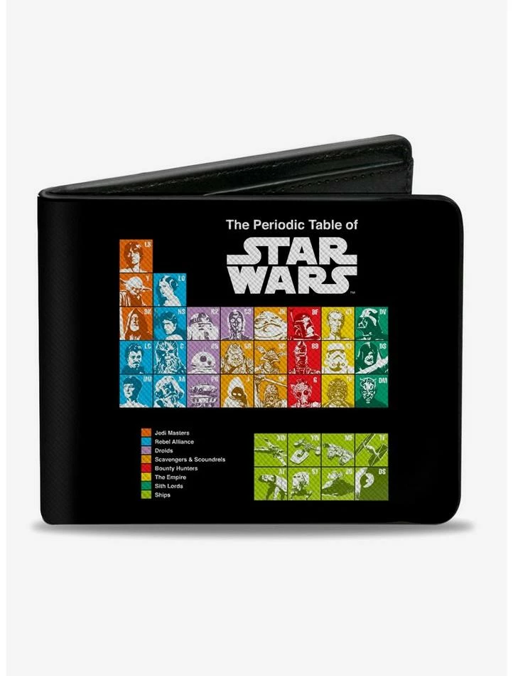 Promo ✨ Star Wars The Periodic Table Of Star Wars Bifold Wallet ❤️ 3 Promo ✨ Star Wars The Periodic Table Of Star Wars Bifold Wallet ❤️