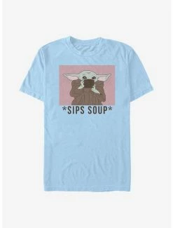 Deals 😉 Star Wars The Mandalorian The Child Sips Soup T-Shirt ✨