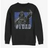 Promo 👏 Star Wars Vader Number One Dad Crew Sweatshirt 🎉 -Star Wars Clothing Sales 16027937 hi