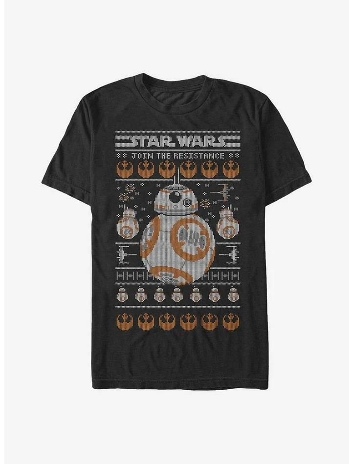 Discount 🥰 Star Wars: The Force Awakens BB-8 Ugly Holiday T-Shirt 😉 3 Discount 🥰 Star Wars: The Force Awakens BB-8 Ugly Holiday T-Shirt 😉