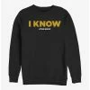 Hot Sale 😉 Star Wars I Know Crew Sweatshirt 👍 -Star Wars Clothing Sales 16028626 hi