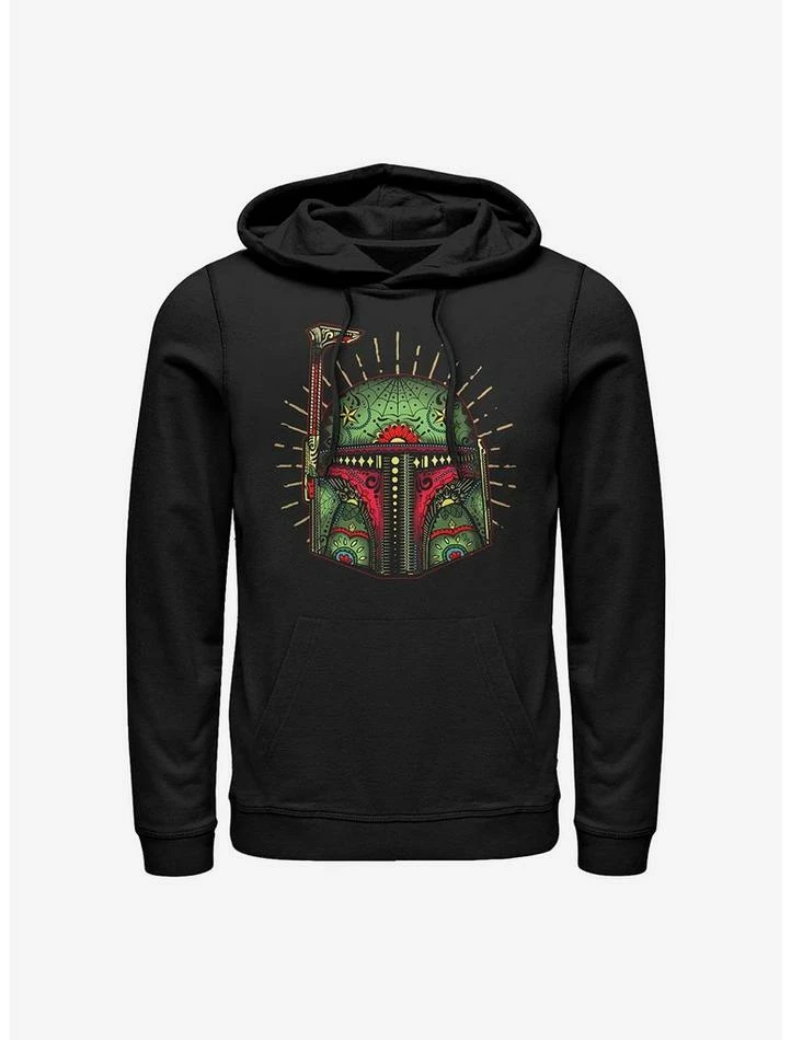 Wholesale ⌛ Star Wars Boba Sugar Skull Hoodie ❤️ 3 Wholesale ⌛ Star Wars Boba Sugar Skull Hoodie ❤️