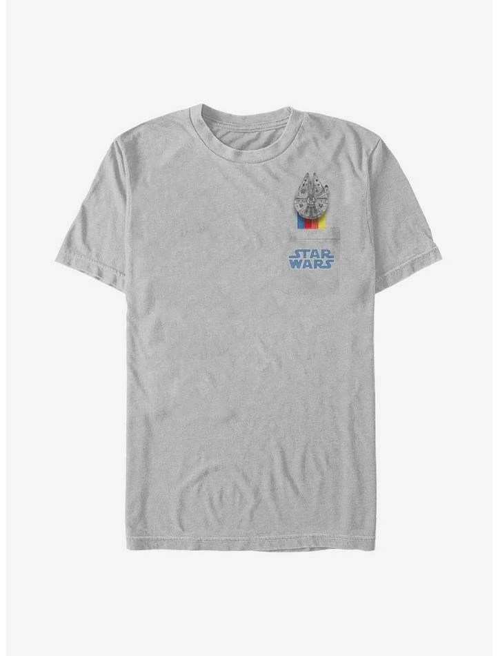 Cheapest 🤩 Star Wars Falcon Rainbow Badge T-Shirt ✨ 3 Cheapest 🤩 Star Wars Falcon Rainbow Badge T-Shirt ✨
